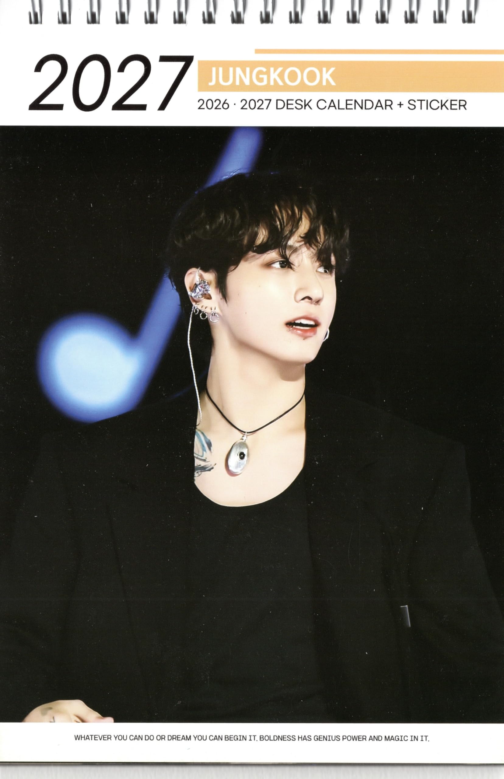 Amazon.co.jp: ジョングク グッズ 卓上 カレンダー (写真集) 2026~2027